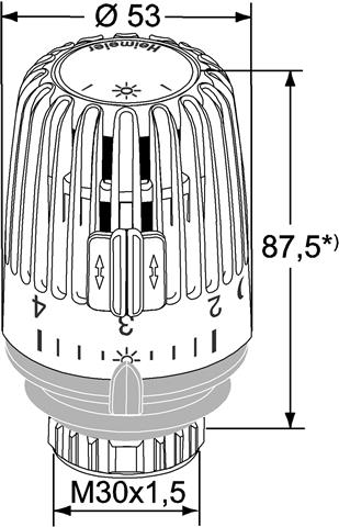 Heimeier Thermostatkopf K #6000-00.500 – Bild 2