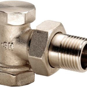 HK- Rücklaufverschraubung Eckform 1/2" vernickelt